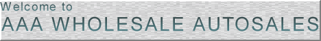 AAA Wholesale Autosales banner