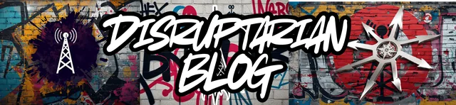 Disruptarian Blog graffiti banner
