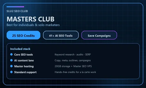 Masters Club plan card